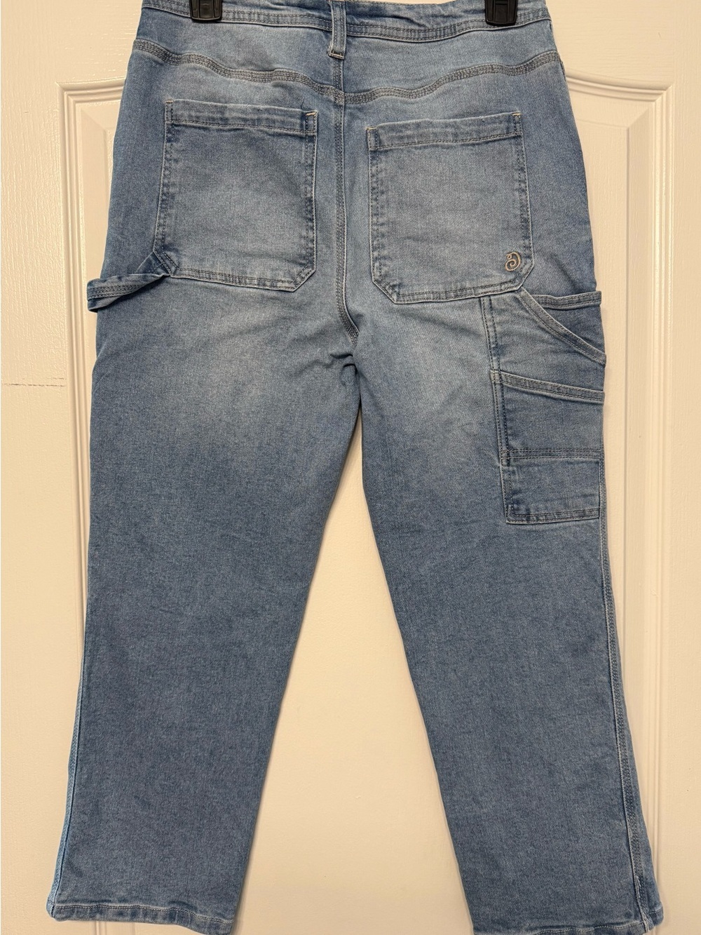 Indigo Rein Carpenter Jeans | Size 7 | Light Wash Utility Denim